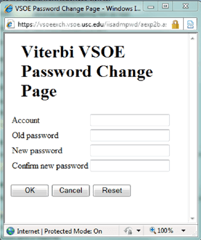 Usc change password Usc change password